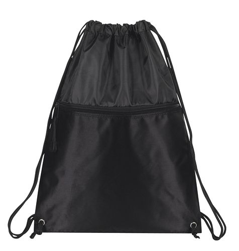 bags for less 抽绳背包带拉链袋,黑色-服饰箱包-亚马逊中国